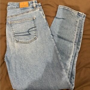 American Eagle Outfitters Light Blue Straight Leg Jeans